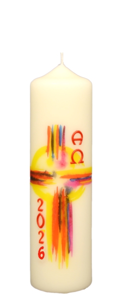 Ostertischkerze 220/60 mm, Dek. 3022